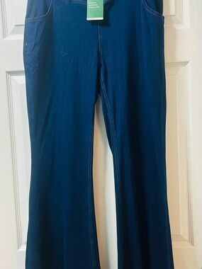 HALARA Women's Flare Jeans - Dark Blue XL NWT